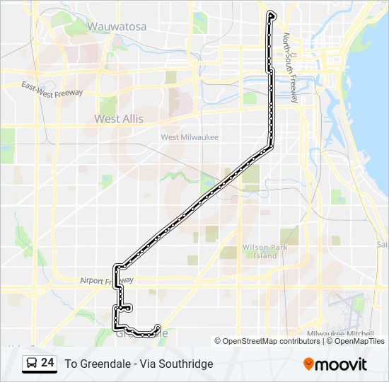 24 Bus Line Map