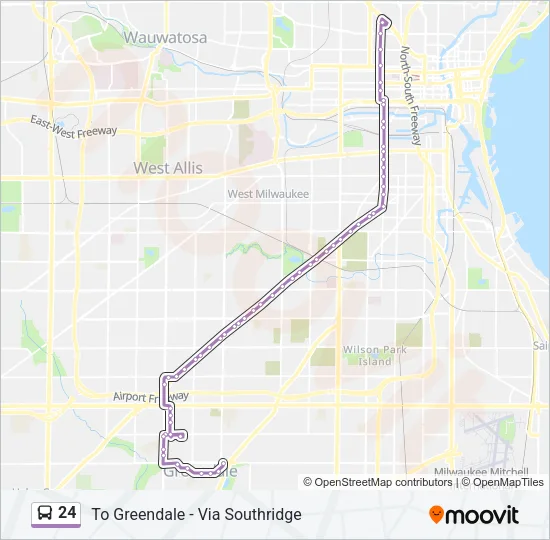 24 Bus Line Map