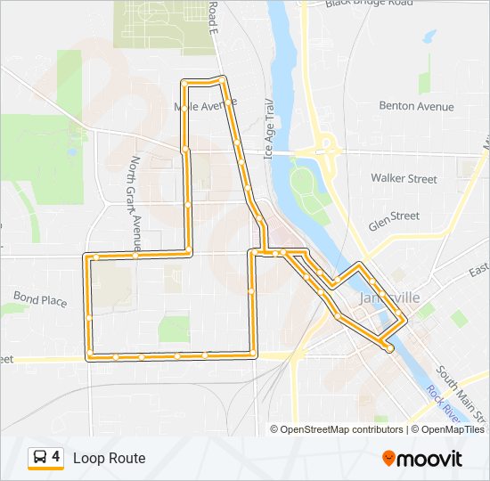 4 bus Line Map