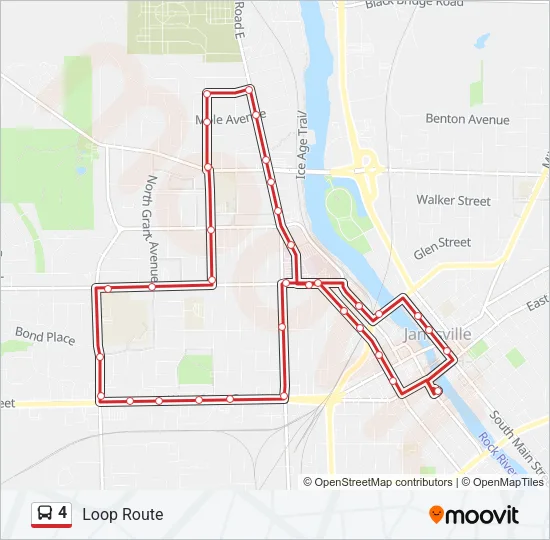 4 Bus Line Map