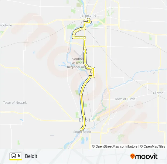 6 Bus Line Map