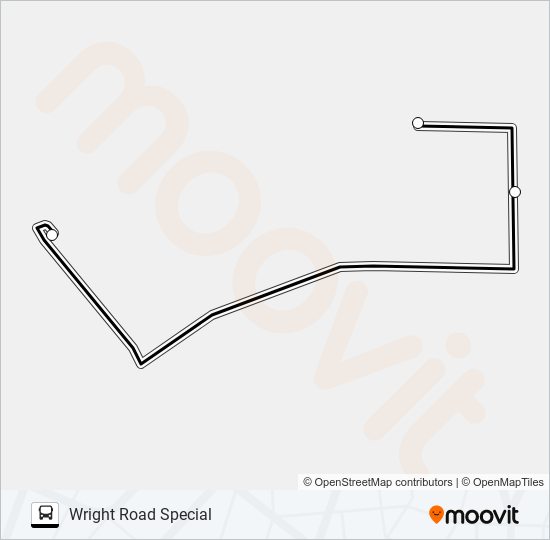 WRIGHT ROAD SPECIAL bus Line Map