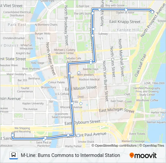 M123/M321 Bus Line Map