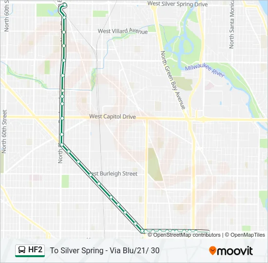 HF2 Bus Line Map