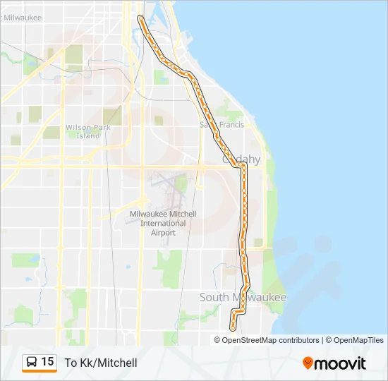 15 Bus Line Map