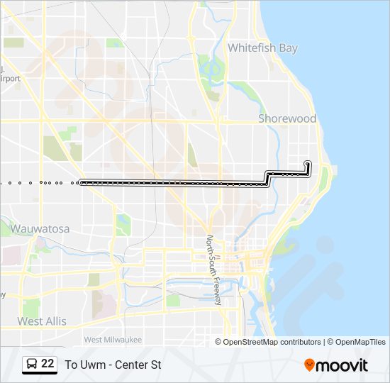 22 Bus Line Map