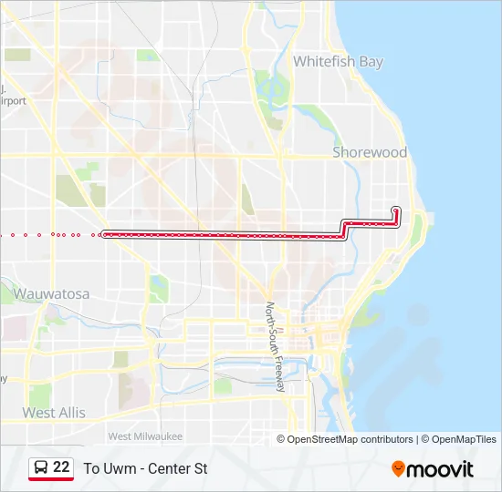 22 Bus Line Map