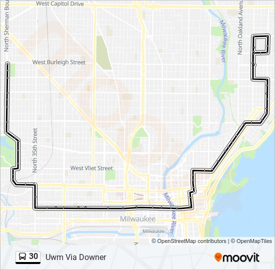 Mapa de 30 de autobús