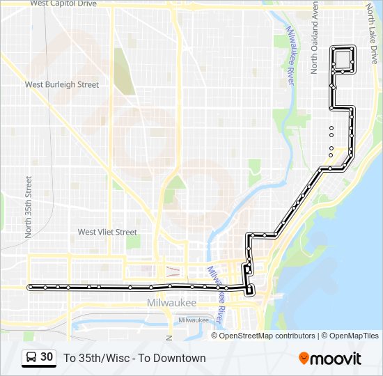 30 Bus Line Map