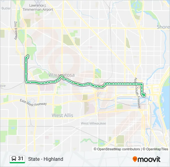 31 Bus Line Map