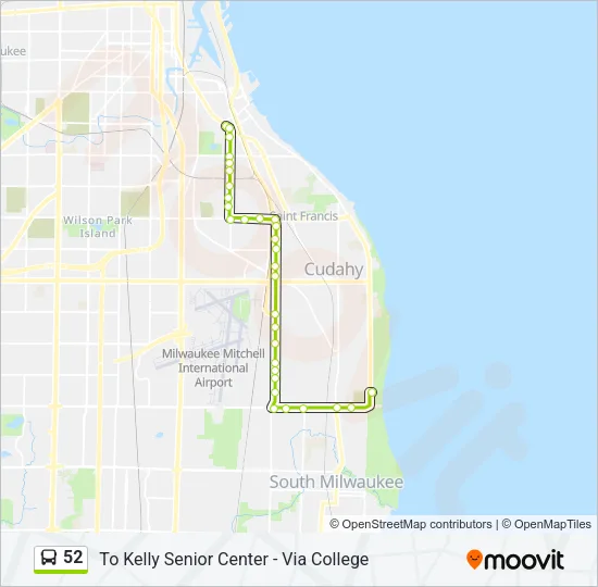 52 Bus Line Map