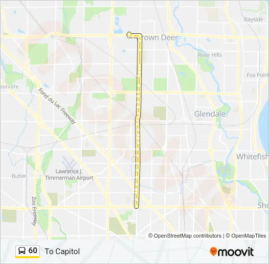 60 Bus Line Map