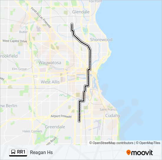 RR1 bus Line Map