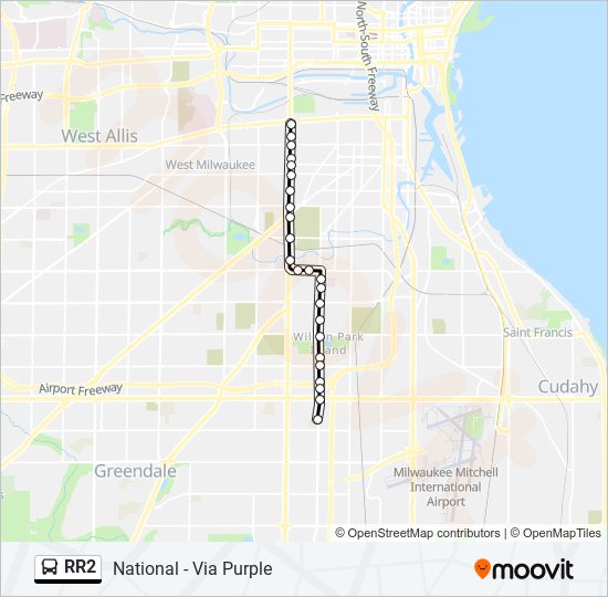 RR2 bus Line Map