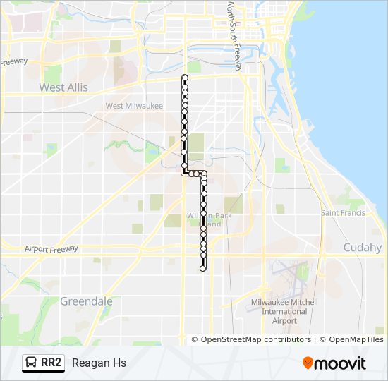 RR2 bus Line Map