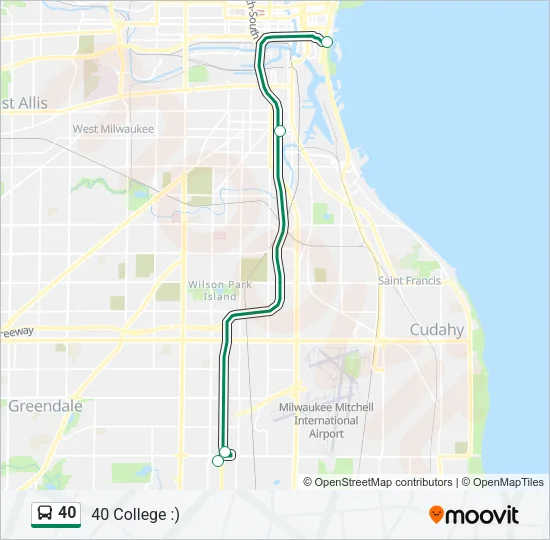 40 Bus Line Map
