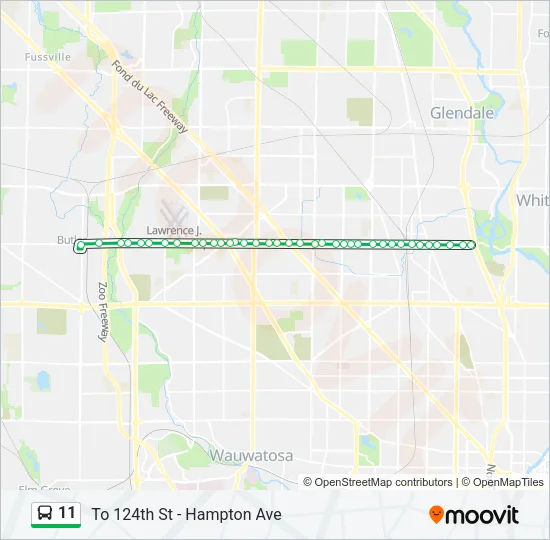 11 Bus Line Map