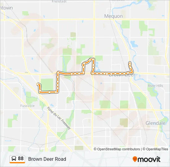 88 Bus Line Map