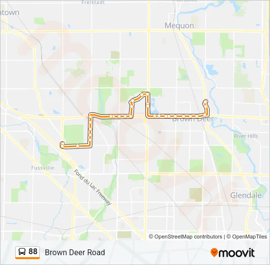 88 Bus Line Map