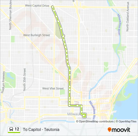 12 Bus Line Map