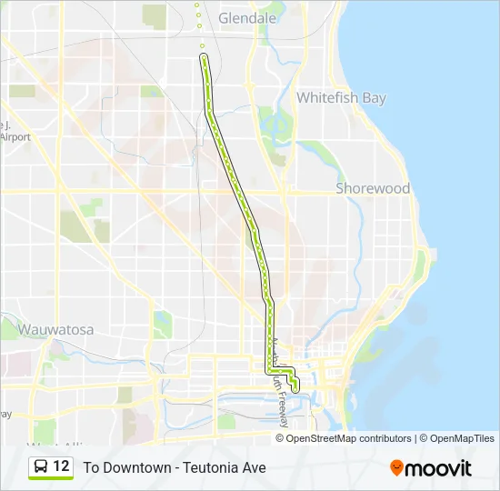 12 Bus Line Map