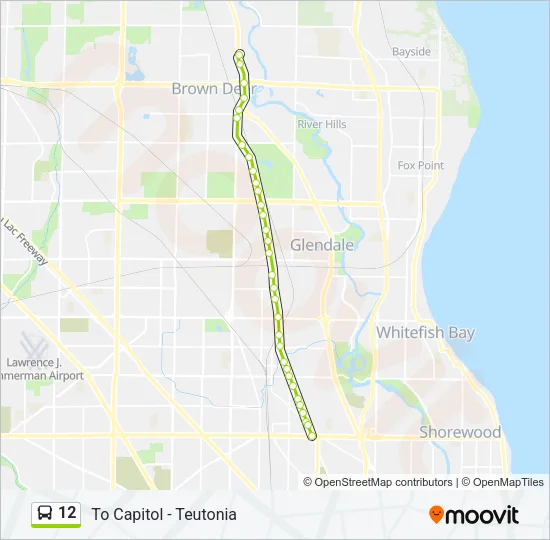 12 Bus Line Map