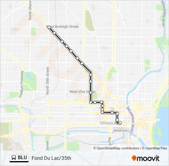 BLU bus Line Map