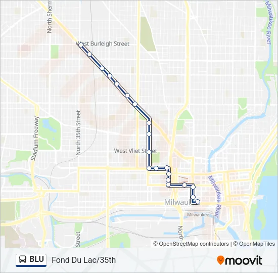 BLU Bus Line Map