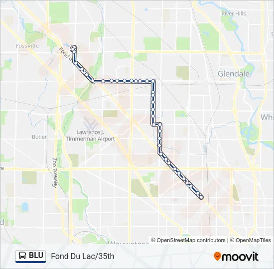 BLU Bus Line Map