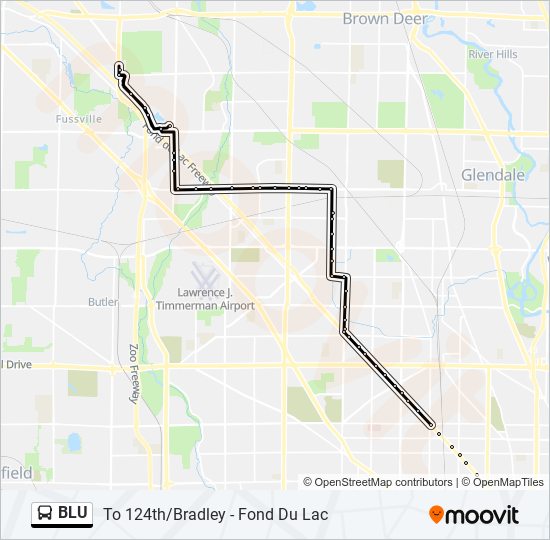 BLU bus Line Map