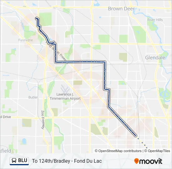BLU Bus Line Map