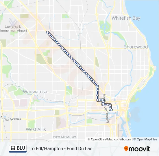 BLU Bus Line Map