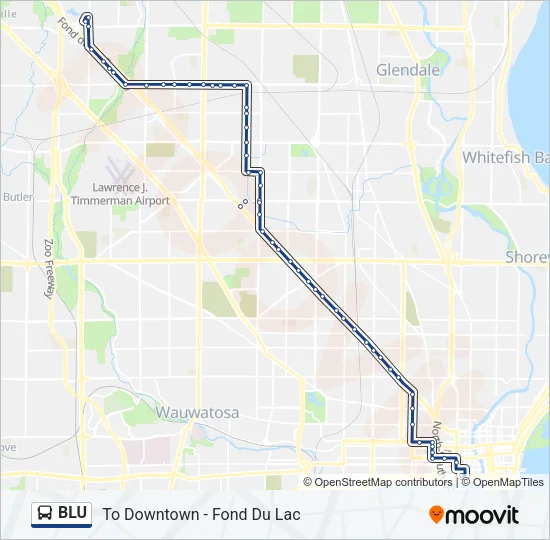 BLU Bus Line Map