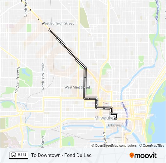 Mapa de BLU de autobús