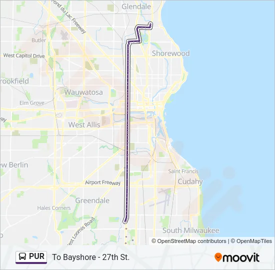 PUR Bus Line Map