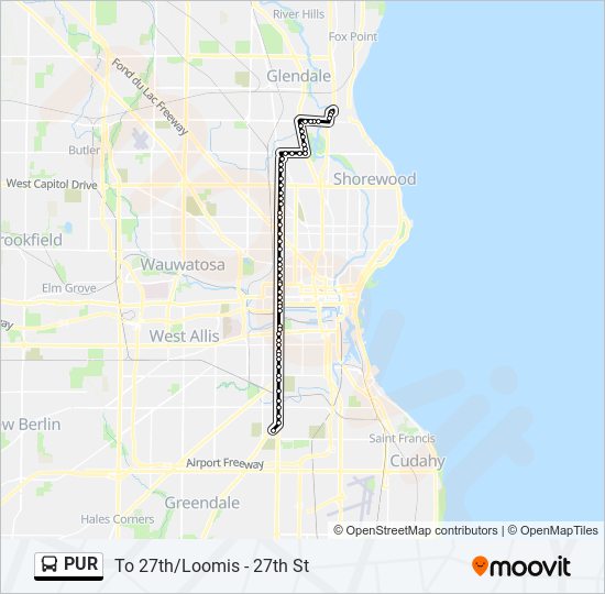 PUR bus Line Map