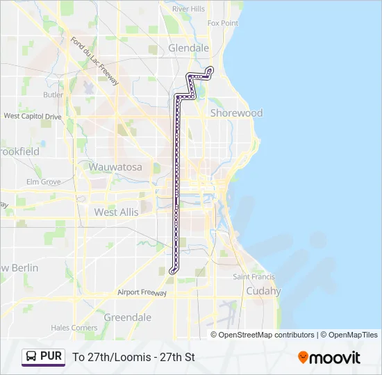 PUR Bus Line Map