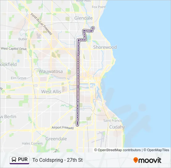 PUR Bus Line Map