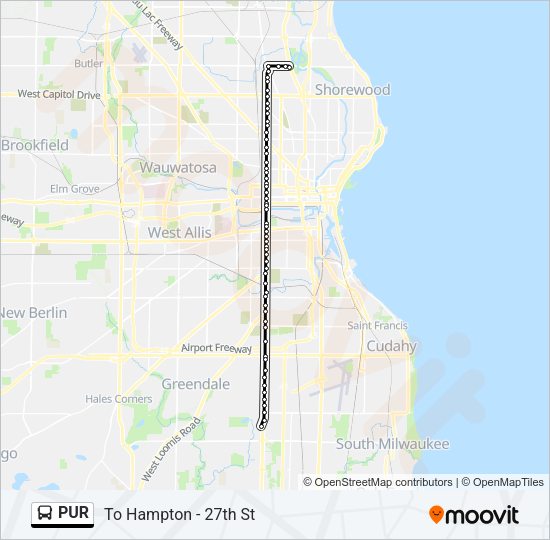 PUR Bus Line Map