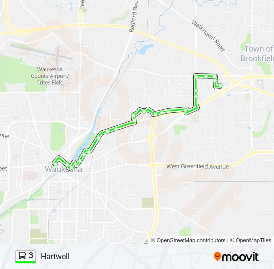 3 bus Line Map