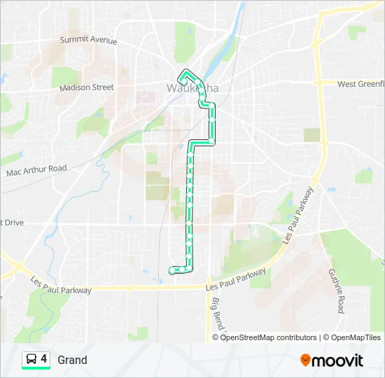 4 Bus Line Map