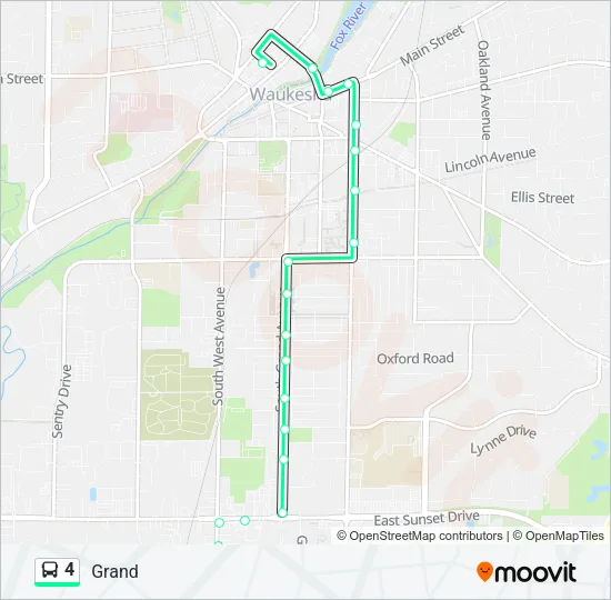 4 Bus Line Map