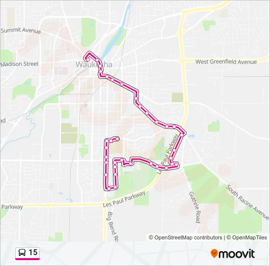 15 Bus Line Map