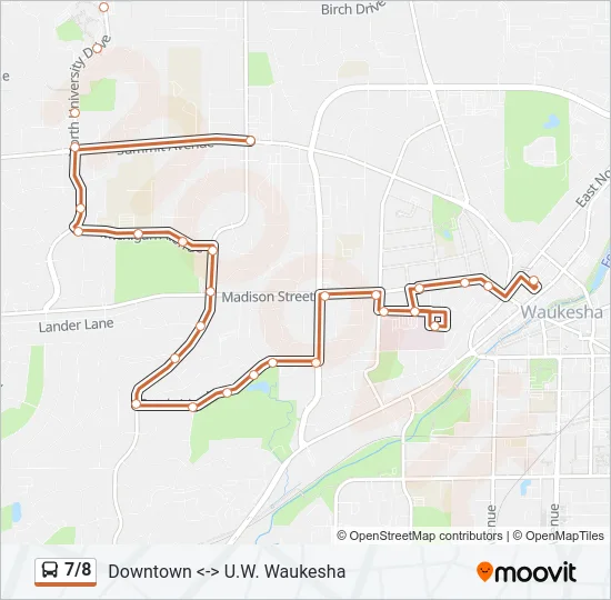 7/8 Bus Line Map