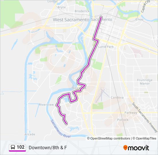 102 Bus Line Map