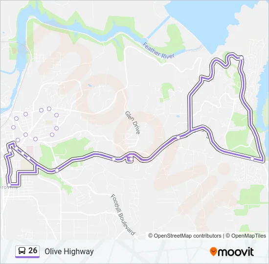 26 Bus Line Map