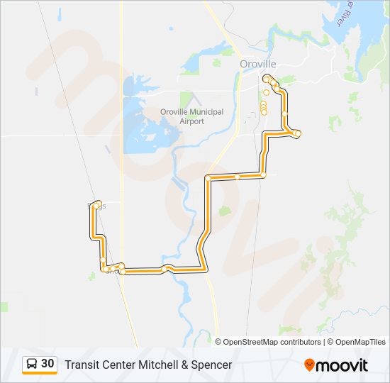 30 Bus Line Map