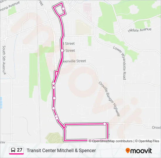 27 Bus Line Map