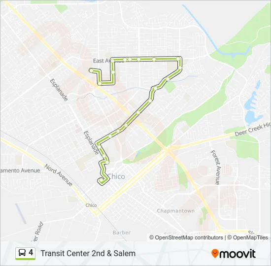 4 Bus Line Map