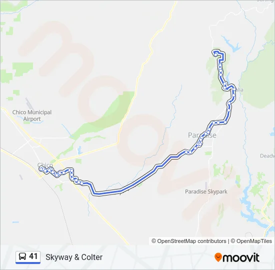 Mapa de 41 de autobús
